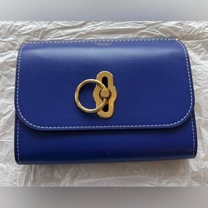 Mulberry Royal Blue High Gloss Leather Wallet